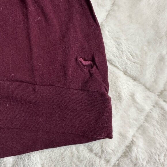 Victoria's Secret PINK | Burgundy Long Sleeve Tee | Size Small - Picture 4 of 8